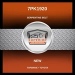 Topdrive 2007-2009 Toyota Camry Serpentine Belt 7PK1920. Fixed Price $39.00.