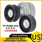 Serpentine Drive Belt Tensioner For 2002-2010 Dodge Ram 1500 V8 4.7L 53030958AB. Fixed Price $30.02.