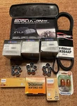 Lot Subaru Parts Evolution Brake Pads, Wagner Lug Nuts Belt Bulbs Rear Mirror. Fixed Price $58.99.