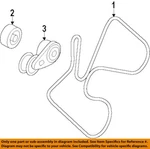 Gm Oem 04-14 Express 2500 Cooling Belts Pulleys-serpentine 12642433. Fixed Price $75.03.
