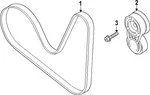 Genuine Volkswagen Serpentine Belt 06Q-903-137-A. Fixed Price $25.50.