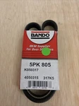 Bando 5PK805 Serpentine Belt For 86-92 Daihatsu Toyota Charade Corolla. Fixed Price $12.25.