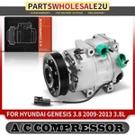 Ac A/c Compressor W/ 6-GROOVE Pulley For Hyundai Genesis 2009-2013 V6 3.8L. Fixed Price $194.99.
