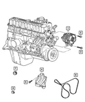 Genuine Mopar Accessory Drive Belt 04854033AC. Fixed Price $60.32.