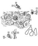 2013-18 Ram 2500 3500 6.7 Serpentine Belt Oem# 4627751AA. Fixed Price $85.02.