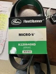 Serpentine Belt-fleetrunner Heavy Duty Micro-v Gates K120640HD. Fixed Price $20.00.