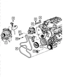 Genuine Mopar Accessory Drive Belt 4861850AA. Fixed Price $19.77.