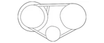 Genuine Nissan Serpentine Belt 11920-7Y000. Fixed Price $37.01.
