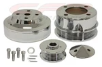 Underdrive Serpentine Pulley Set 1979-1993 Ford Mustang 5.0 Chrome Aluminum. Fixed Price $209.54.
