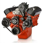 Black Big Block Chevy Serpentine Pulley Conversion Kit 396 454 Lwp Bbc System. Fixed Price $675.00.