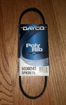 Dayco Poly Rib Serpentine Belt 3PK0615 5030243. Fixed Price $7.49.