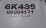 Acdelco 6K439, 89034171, 43.9" Long, 6-RIB Belt. Fixed Price $20.95.