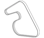 Genuine Gm V-ribbed Serpentine Belt 55587929. Fixed Price $21.61.