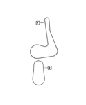 Genuine Mopar Serpentine Belt 5281957AA. Fixed Price $15.94.