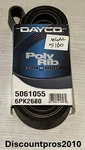 Dayco 5061055 Serpentine Belt Audi Chevrolet Gmc Ford 2001-2022. Fixed Price $25.00.
