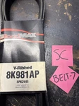 Serpentine Belt-automotive V-ribbed (standard) Roadmax 8K981AP. Fixed Price $15.52.