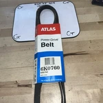 Atlas Power Drive Belt 6K0760. Fixed Price $10.80.