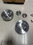 March Performance Pulley Set V-belt Aluminum Clear Sbc Of 3 6070. Fixed Price $179.26.
