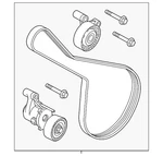 Genuine Volvo Serpentine Belt 31480409. Fixed Price $204.53.