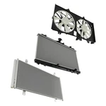 Aluminum Radiator & Condenser Fan For Toyota Camry 2.5L 2012-2017 CU13270. Fixed Price $181.44.