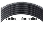 Goodyear Multi V Belt 1061070 6PK2718. Fixed Price $24.19.