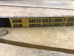 Dayco AX40 Industrial Accessory Drive V-belt 0.53" 42.39". Fixed Price $14.00.