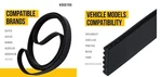K060705 Micro-v Serpentine Drive Belt 21MM X 1805MM. Fixed Price $13.04.