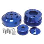 Billet Aluminum 1979-93 Ford Mustang 5.0 Serpentine Pulley Set Blue. Fixed Price $219.32.