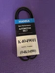 Hanna 5040490 Replaces Serpentine Belt Dayco. Fixed Price $10.00.