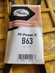 B63 Gates Hi-power Ii V-belt 21/32 X 66 Inches. Fixed Price $10.55.