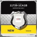 Genuine Nissan Serpentine Belt 11720-1CA1B. Fixed Price $51.00.