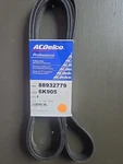 Serpentine Belt-standard V-ribbed Acdelco 6K905. Fixed Price $38.00.