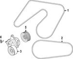 Genuine Nissan Serpentine Belt 119A0-7JA0A. Fixed Price $93.82.