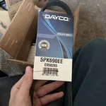 E050265 Dayco Accessory Drive Belt 5PK690EE Ford Fiesta Mazda 3 2004-2017. Fixed Price $14.00.