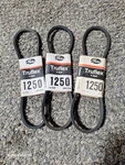 Gates # 1250 Turflex V Belts 3/8 Lawn Mower Tractor Mowing. Fixed Price $16.99.