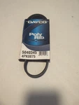 Serpentine Belt Poly-v Dayco 5040345 4PK0875 One Count. Fixed Price $11.23.