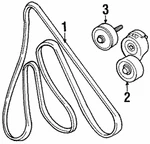Genuine Ford Serpentine Belt F68Z-8620-AA. Fixed Price $13.38.