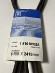Gm 10189265 Serpentine Drive Belt Genuine Oem Rib X 2419MM. Fixed Price $29.95.