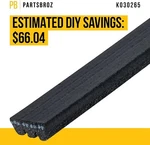 K030265 Micro-v Serpentine Drive Belt-compatible With Gates Dayco Bando Acdelco. Fixed Price $10.99.