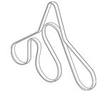 Genuine Ford Serpentine Belt AL3Z-8620-B. Fixed Price $28.57.