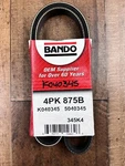 New Bando Belt 4PK875 Fits Chrysler; Lexus; Dodge; Toyota; Plymouth; Acura; Ford. Fixed Price $11.95.