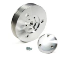 Gm Serpentine Pulley 2 Pump 6-RIB, 5.5" Aluminum, New March Performance. Fixed Price $122.26.
