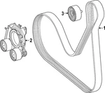 Genuine Mercedes-benz Poly-v-belt 139-993-05-00. Fixed Price $29.04.