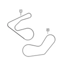 Genuine Mopar Serpentine Belt 5281592AA. Fixed Price $60.35.