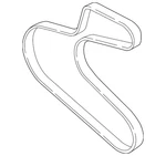 Genuine Mitsubishi Serpentine Belt 11720W050P. Fixed Price $53.84.