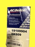 Acdelco V-ribbed Serpentine Belts 19109904 6K609 #1998. Fixed Price $19.50.