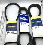 Goodyear Belt Lot Of 3 B56 5L590, B68 5L710, B82 5L850 New Free Shipping. Fixed Price $52.00.