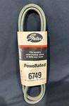 Nos Gates 6749 Powerated V-belt 3/8" X 49" Replacement. Fixed Price $12.95.