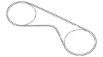Genuine Mitsubishi Power Steering Belt 11950WW10P. Fixed Price $34.42.