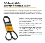 Metric Multi V-belt High-strength Tension Serpentine Continental 6PK2449. Fixed Price $47.89.